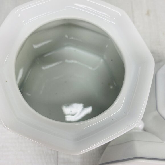 Christopher Stuart SOUTHWEST Green Blue Coral Lidded Sugar Bowl & Creamer Set - Picture 9 of 15